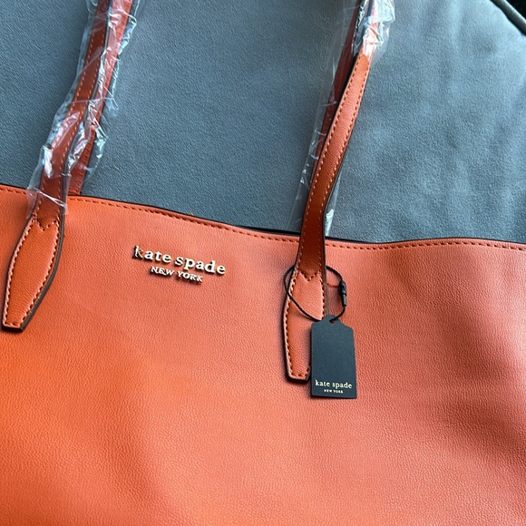 NEED GONE ASAP SEND OFFERS NWT Kate Spade Orange Tote - Picture 3 of 7